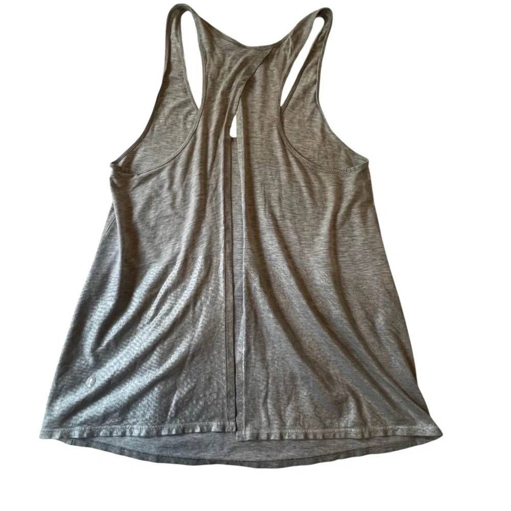Lululemon Crossover vented Back Gray color block Women's Tank Top 4 - Picture 5 of 9